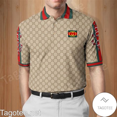 replica gucci monogram polo|gucci black and white polo shirts.